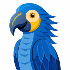 blue and yellow macaw parrot