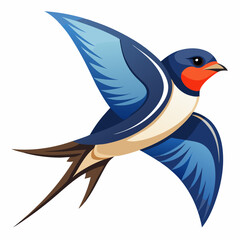 blue bird vector illustration