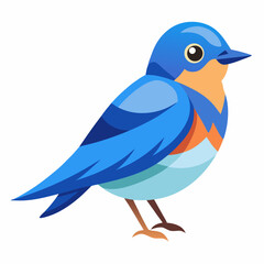 blue bird on a branch