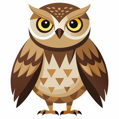 owl, bird, cartoon, animal, vector, illustration, cute, nature, design, wise, brown, eyes, night, tree, wing, character, feather, wild, icon, drawing, wildlife, beak, art, wisdom, branch