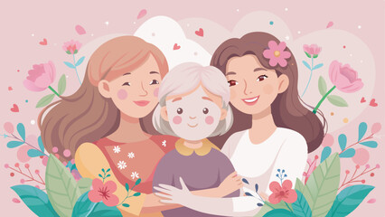 Happy Mother's Day Colorful Vector	