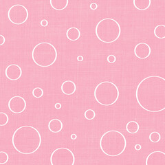 Polka dots circles design, Pink background, seamless repeat dots and circles pattern, gift wrap paper