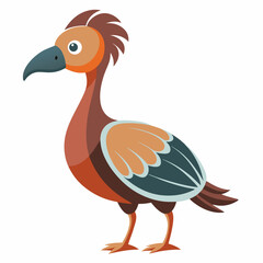 vector illustration of cartoon turkey