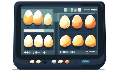 Creative conceptual illustrations of eggs, chickens