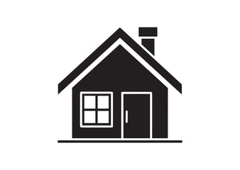 Home silhouette vector, home icon symbol Vector