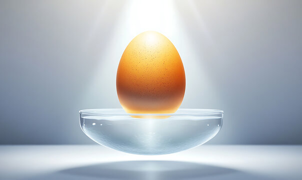 Creative conceptual illustrations of eggs, chickens