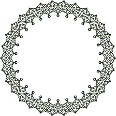 Beautiful flower art and mandala vector design