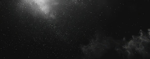 Mysterious Fog Above Illuminated Circular Platform in Dimly Lit Ambiance