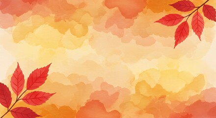 Crimson Whisper of Autumn AI Generated