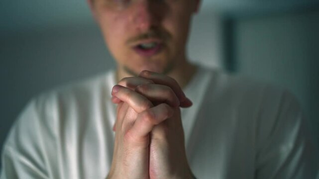 A sinful man asks for help and forgiveness from God.
Faith in God.
Healing the soul and body with prayers