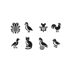 Fototapeta premium black silhouette of a bird