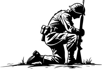 Honoring fallen heroes memorial day tribute national cemeteries illustration somber atmosphere side view sacrifice and remembrance