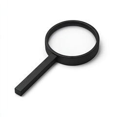 Black magnifying glass