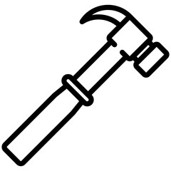 Hammer icon for labour day, website, application, printing, document, poster design, etc