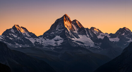 Scenic Mountain Landscape at Sunrise