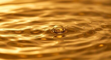 Golden Ripple's Embrace AI Generated