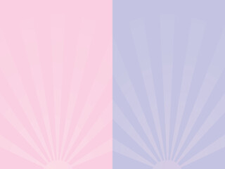 Naklejka premium Retro comic pop art pink and blue background with sun rays. Classic vintage cartoon style. Vector illustration