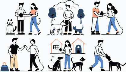 Animal Shelter & Pet Care: Volunteers Helping Cats & Dogs, Adoption, Feeding & Veterinary Care.