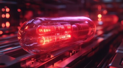 Digital pill tracking system monitoring medication adherence in real-time.