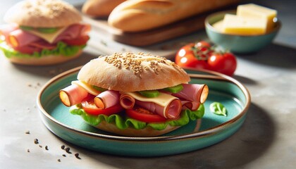 Panini mit Schinken und K&auml;se