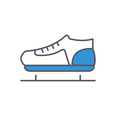SKATE vector icon stock illustration