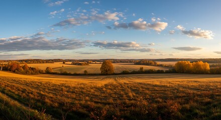 Golden Hour Panorama AI Generated