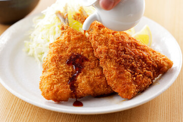 アジフライ　Fried horse mackerel