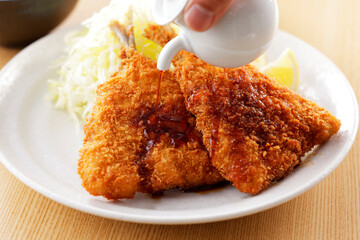 アジフライ　Fried horse mackerel