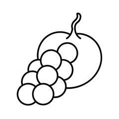 vector illustration of chickpeas.
