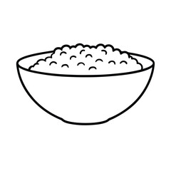 vector illustration of a quinoa