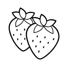 vector illustration of a strawberry