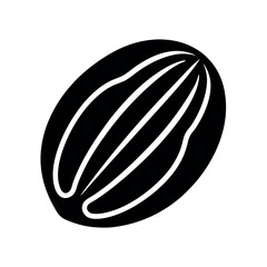 Food and Nature Pecan Vector Design

