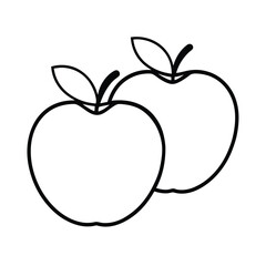 vector illustration of an apple