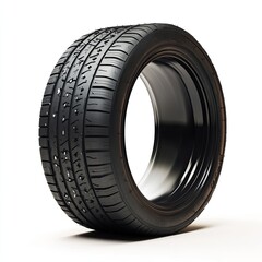 3D Car Tire Isolated White