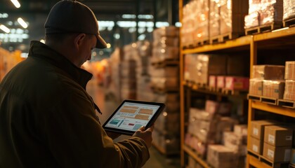 Warehouse Inventory Audit with Tablet Tariff Impact Supply Chain Management