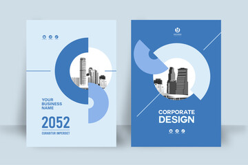 City Background Business Book Cover Design Template