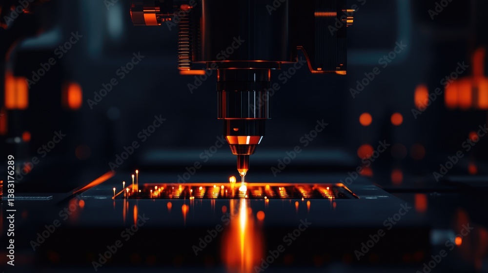 Poster precision liquid dispenser machine handling sensitive lab experiments.