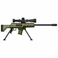 assault rifle vector