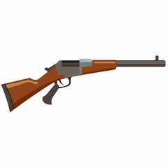 A firearm displayed against a plain white background, highlighting its design and features.