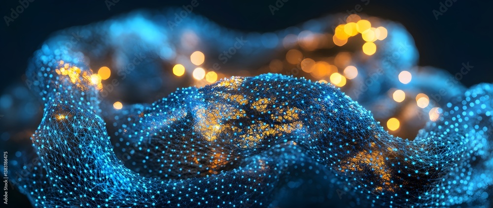 Poster the concept of internet network connectivity and advanced communication systems represents the futur