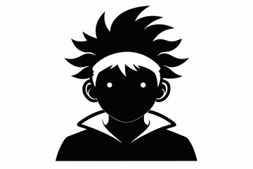 coloring page silhouette black vector