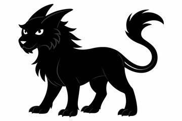 coloring page silhouette black vector