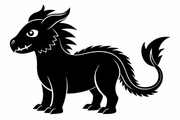 coloring page silhouette black vector