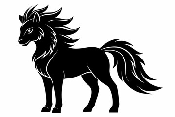 coloring page silhouette black vector