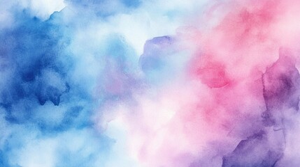 Soft and dreamy watercolor background with flowing pastel colors, ideal for creative design projects, artistic illustrations, and elegant digital backgrounds
