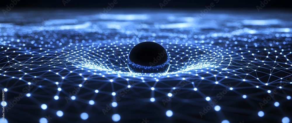 Poster the concept of internet network connectivity and advanced communication systems represents the futur