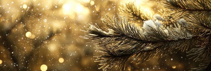 Winter's Golden Embrace