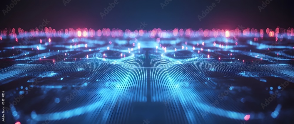 Poster the concept of internet network connectivity and advanced communication systems represents the futur