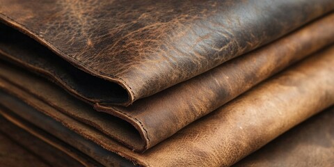 Worn leather texture in deep brown for a vintage feel