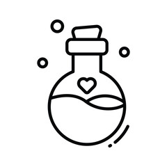 Have a look at this premium outline icon of love potion bottle